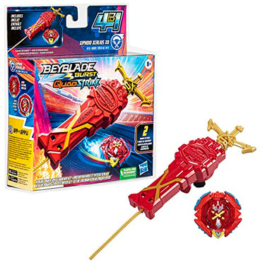 Hasbro Beyblade Burst QuadStrike Xcalius Power Speed Starter Pack, Battle Spielset mit Xcalius Starter und Kreisel im Sale